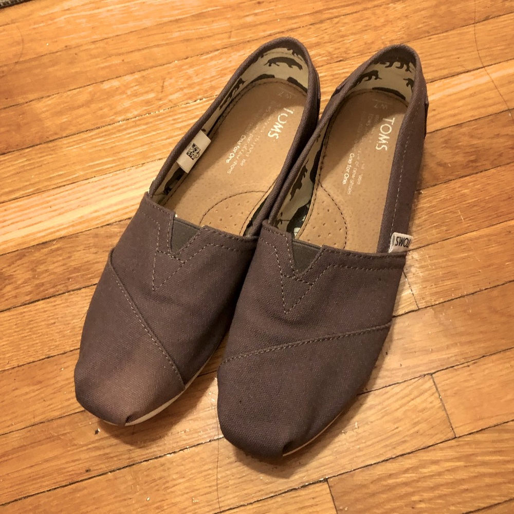 Tom’s shoes in gray